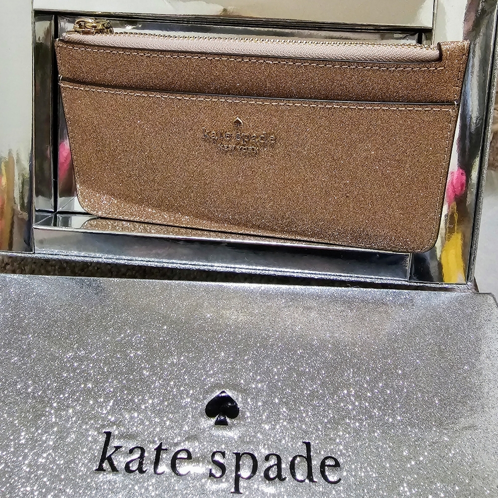 New in box Kate Spade large card holder